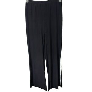Prelude Rhinestone Pants Size Small Black Elastic Waist Stretch Pull On